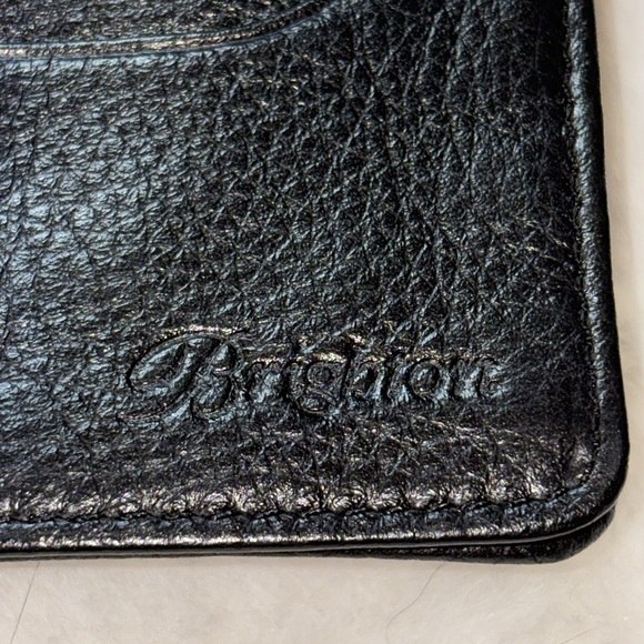 Brighton Leather Embossed Crocodile Wallet Crossbody Shoulder Bag 4" x 7.5" - Picture 12 of 17